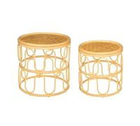 Atmosphera - Tables gigognes Henriette - rotin et Bambou