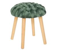 Atmosphera - Tabouret d'appoint Jade - Bois et hévéa - Vert Jade
