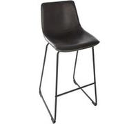 Atmosphera - Tabouret de bar industriel Lois - H. 101 cm - Noir - Lois Noir G