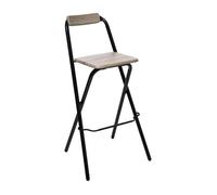 Atmosphera - Tabouret de bar Louna - H. 97,5 cm - Beige