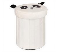 Atmosphera Tabouret de rangement Panda - 36 cm