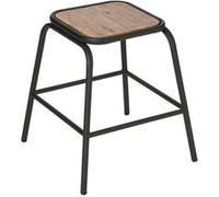 Atmosphera - Tabouret Edena - Accacia et métal Marron G