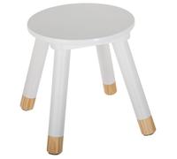 Atmosphera - Tabouret enfant Douceur - Diam. 24 cm - Blanc
