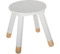 - Tabouret enfant Douceur - Diam. 24 cm - Blanc - DOUCEUR