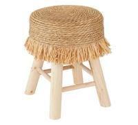 Atmosphera - Tabouret gimpo pin Beige d30x40cm