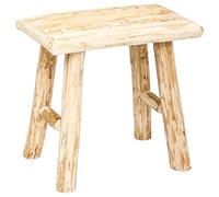Atmosphera – Tabouret Woody en peuplier – Marron G