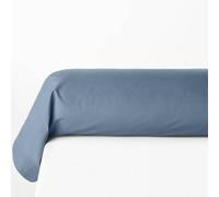 Atmosphera - Taie de traversin Carina 85x185cm Bleu Orage