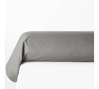 Atmosphera - Taie de traversin Carina 85x185cm Gris Souris