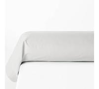 Atmosphera - Taie de Traversin Carina Blanche, 85 x 185 cm, Coton 57 Fils/cm² - pour Chambre, Linge de Lit