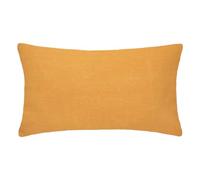 Taie d?oreiller 100 % lin jaune ocre 50x70