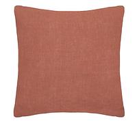Atmosphera - Taie d'oreiller Linah - Rose Terracotta - Lin lavé 65x65 cm