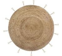 Tapis ""Cosy'ness"" en jute & lurex D80 cm - Beige - Atmosphera createur d'interieur