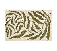 Atmosphera - Tapis Anita rectangulaire 100x150cm - Feuilles Vert
