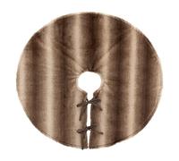 Atmosphera Créateur d'intérieur - Tapis de Sapin Déco "Effet Fourrure" 90cm Marron Marron G