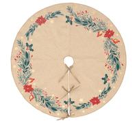 Feeric Lights & Christmas – Tapis de sapin Poinsettia 90 cm Rouge