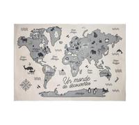 Atmosphera - Tapis Enfant Carte du Monde 100x150 cm