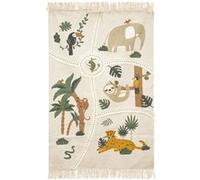 Atmosphera - Tapis enfant en coton Jungle - 100 x 150 cm