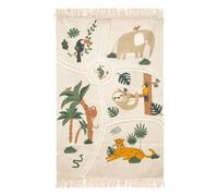 Atmosphera - Tapis Enfant Jungle - Coton - L. 100 x P. 0-5 x H. 150 cm - 100x150 cm
