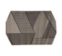 Atmosphera - Tapis extérieur et intérieur - noir et blanc - 230x160 cm