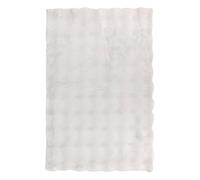 Atmosphera - Tapis Fausse Fourrure 3D zephy Blanc 90x60cm