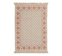 Tapis ""Ikat"" coton tufté ivoire 120x170cm - Atmosphera createur d'interieur