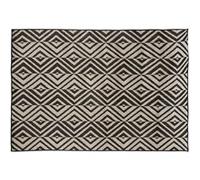 Tapis de séjour Atmosphera - Tapis rectangulaire intérieur et extérieur Géométrique - 120 x 160 cm - Noir et blanc