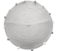 Tapis gros pompons Gris D90 - Atmosphera For Kids