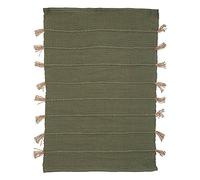 Atmosphera - Tapis Tula en Coton avec Pompon en Jute 60x90cm - Vert