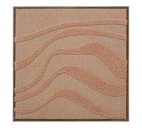 Atmosphera - Toile 3D noelie 40x40cm Rose Saumon