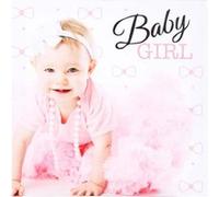 Atmosphera - Toile imprimée bébé fun - 28 x 28 cm - Fille Rose G