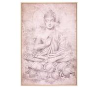 Atmosphera - Toile imprimée Bouddha encadrée 60x90 cm