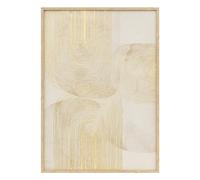 Atmosphera Créateur d'intérieur - Tableau Imprimé Déco "Elin" 50x70cm Beige & Doré G