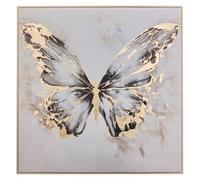 Atmosphera - Toile imprimée encadrée Hilo 60x60cm - Gris