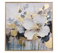 Atmosphera - Toile imprimée encadrée Jiho Bleu 50x50cm - Modèle a