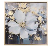 Atmosphera - Toile imprimée encadrée Jiho Bleu 50x50cm - Modèle b