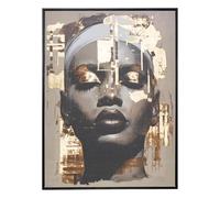 Atmosphera - Toile imprimée encadrée Magdalena Marron 60x80cm