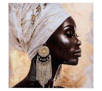 Toile imprimée Mercury doré 60x60cm - Atmosphera createur d'interieur