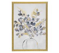 Atmosphera Toile imprimée motif floral encadrée 50 x 70 c