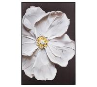 Atmosphera - Toile Peinte encadrée Mao Noir et Blanc 116x75cm