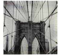 Atmosphera - Toile photo plexiglas NY - 75 x 75 cm - Gris Gris G