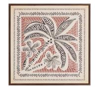 Atmosphera - Toile Véro carré 48x48cm - Palmier