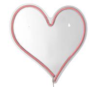 Atmosphera - Tube néon mural led coeur rouge l 32cm