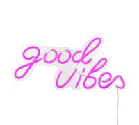 Néon mural LED Good Vibes 40,5 x 1,6 x 20 cm