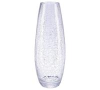 Atmosphera - Vase bombé - Verre craquelé - H40 cm