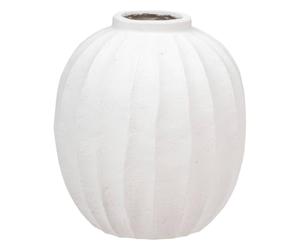 Atmosphera - Vase Boule amia céramique Blanc h44,5cm