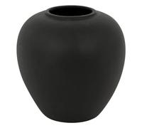 Atmosphera - Vase Boule rily céramique Noir h22cm