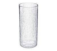 Vase en Verre Cylindrique "Craq" 30cm Transparent