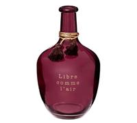 Atmosphera - Vase Dame Jeanne Gypsy - Verre - H31 cm - Prune