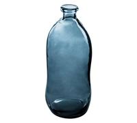 Atmosphera - Vase Dame Jeanne - Verre recyclé - Bleu Orage H73 cm