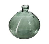 Atmosphera - Vase Dame Jeanne - Verre recyclé - Vert Kaki D33 cm